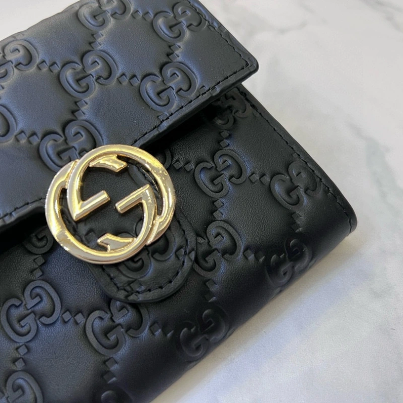 GG embossed G cowhide clip-box