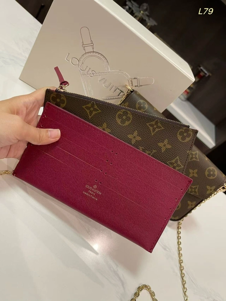 3-in-1 chain crossbody bag on the shoulder-comes with gift box