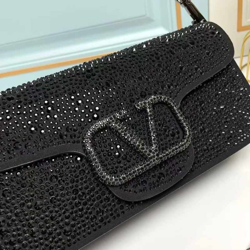 New Arrival Full Rhinestone Evening Bag – Handheld & Crossbody-box”Stock availability fluctuates”-box