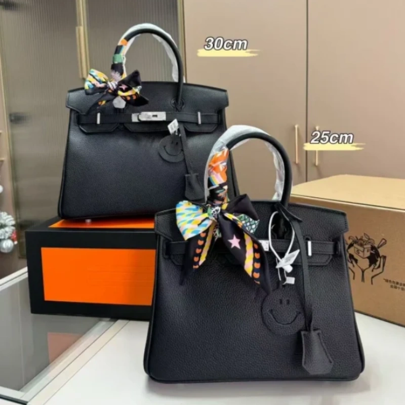 Tote bag, women’s new handbag, large capacity Kelly bag, premium texture platinum bag, single shoulder crossbody bag-comes with gift box