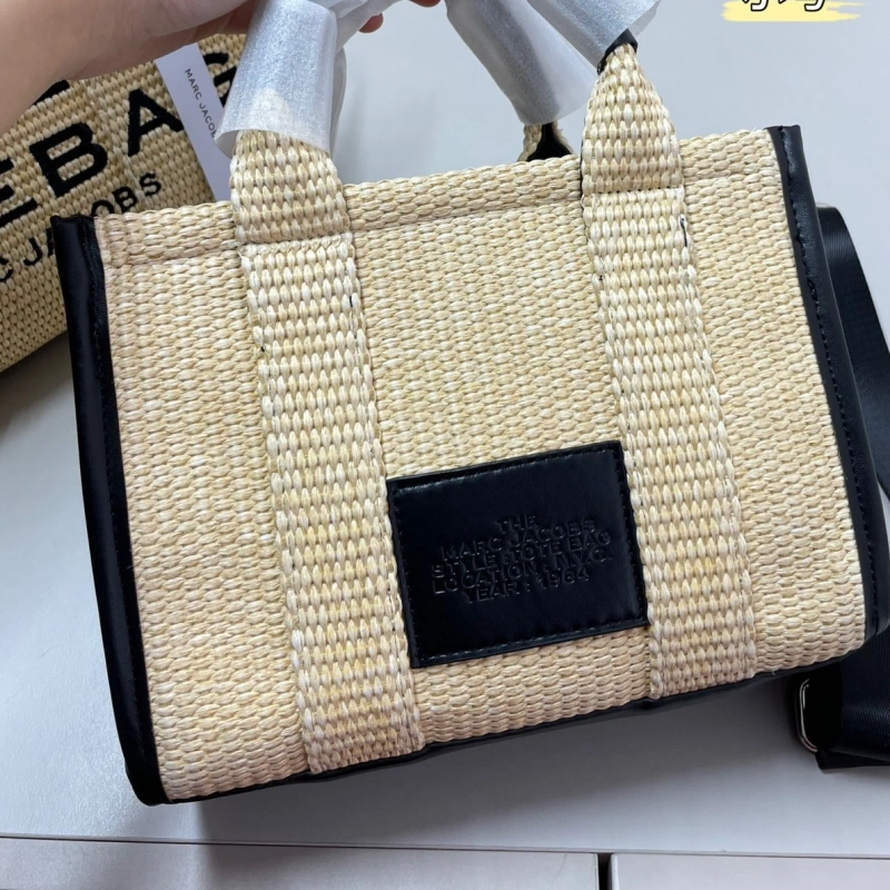 Raffia straw tote-no box