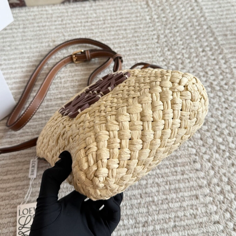 Straw Mini Bucket Bag-box
