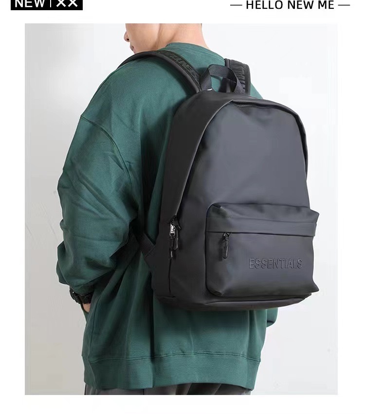 Fashion brand FOG waterproof backpack ESSENTIALS middle school student schoolbag men’s and women’s computer bag travel backpack-without packaging box