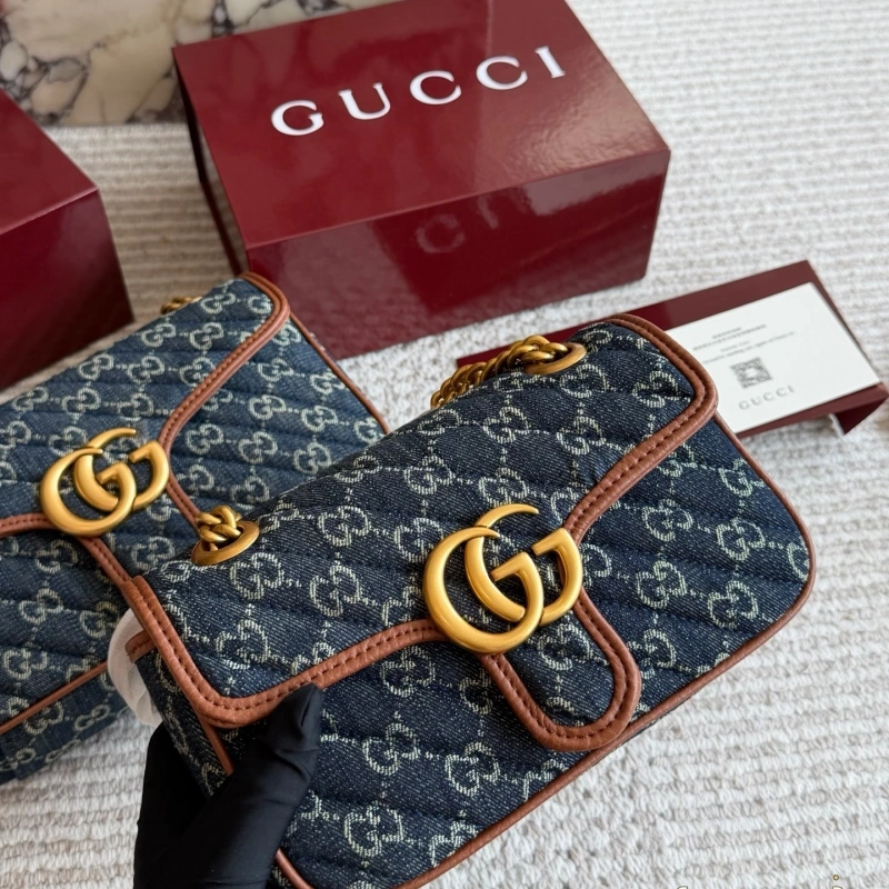 A total must-have. The ultimate Marmont: classic Double G upgraded, in real leather-box