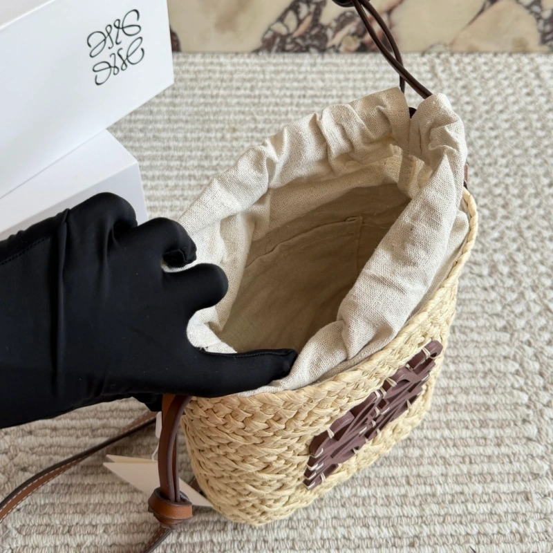 Straw Mini Bucket Bag-box