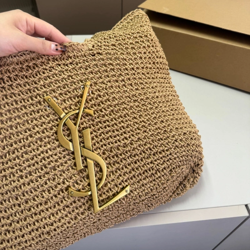 Raffia woven tote bag for the beach.-no box