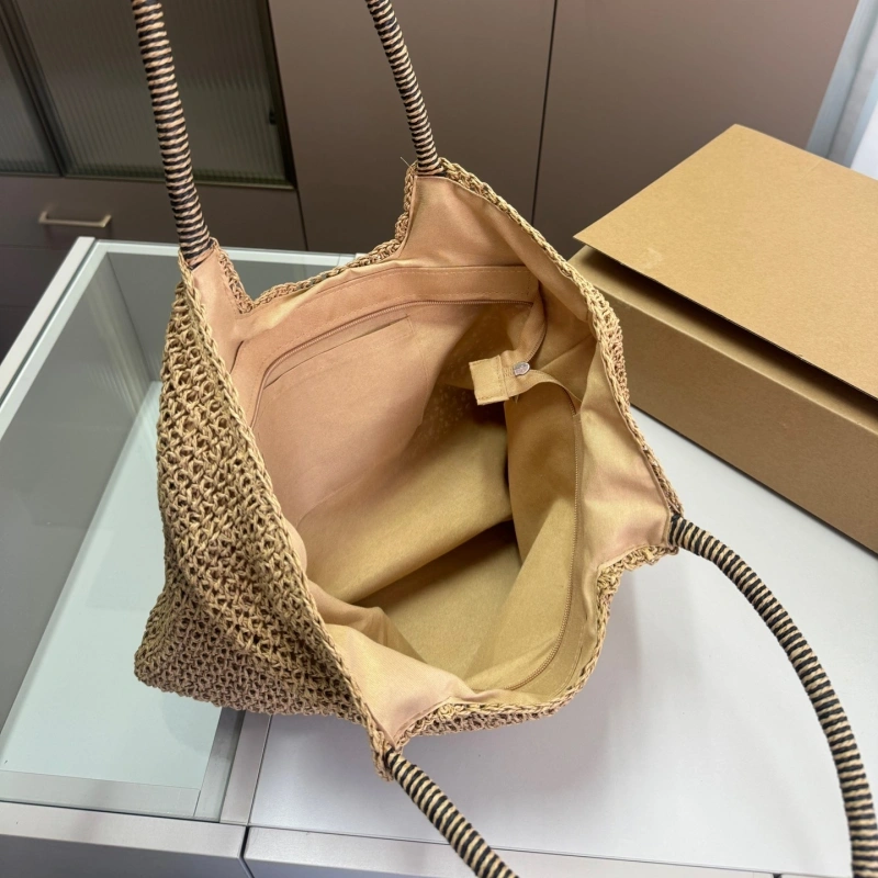 Raffia woven tote bag for the beach.-no box