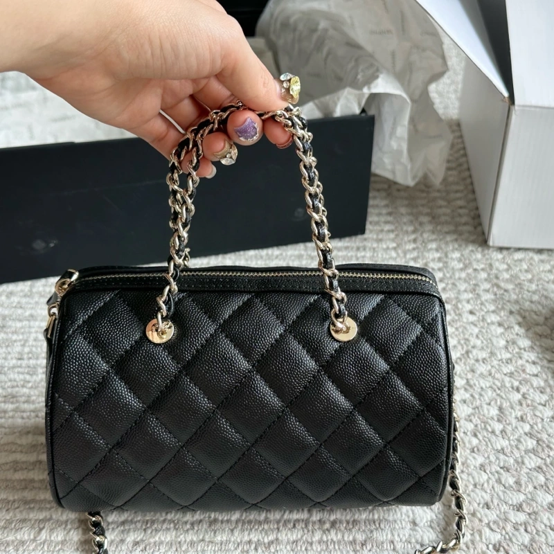 Black with white border Boston-box