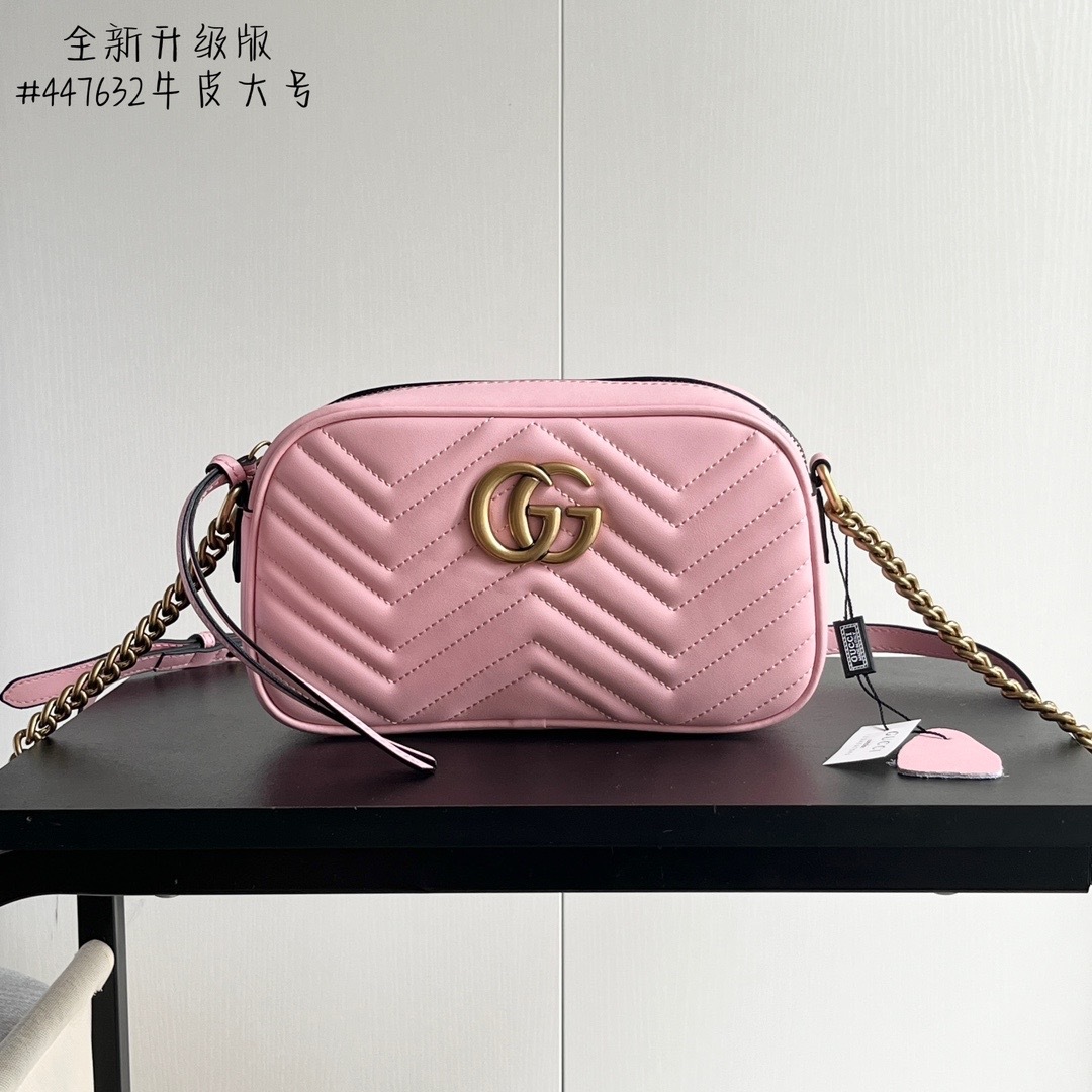 Real leather bag, high-end texture, trendy brand, luxury brand, fashionable hot item, versatile and popular bag-with box