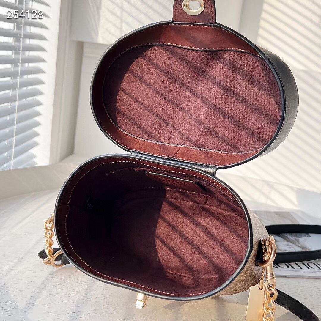 Women’s bag, Kay box bag, Georgie vintage makeup bag, carriage buckle, single shoulder crossbody handbag-without packaging box