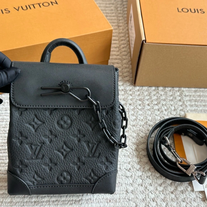 Black Monogram Leather Bag-box