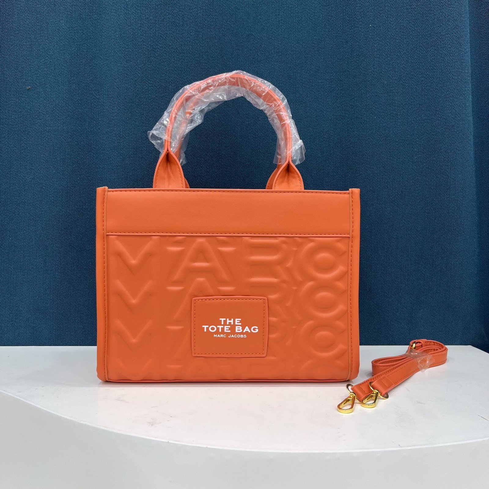 TOTE bag versatile fashion new popular letter indentation texture PU tote bag crossbody shoulder women’s bag