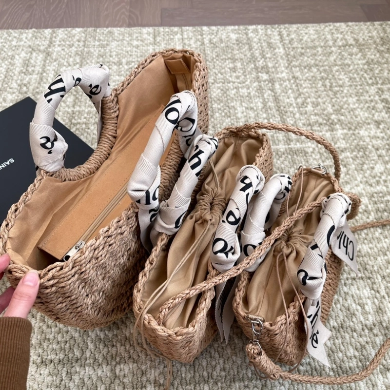 This new straw basket bag-no box