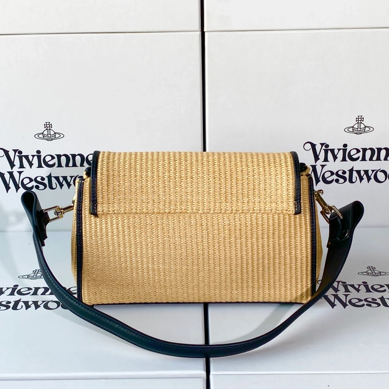 New medium woven underarm bag-box