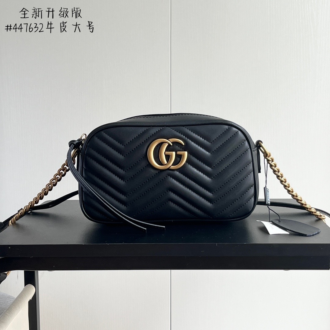 Real leather bag, high-end texture, trendy brand, luxury brand, fashionable hot item, versatile and popular bag-with box