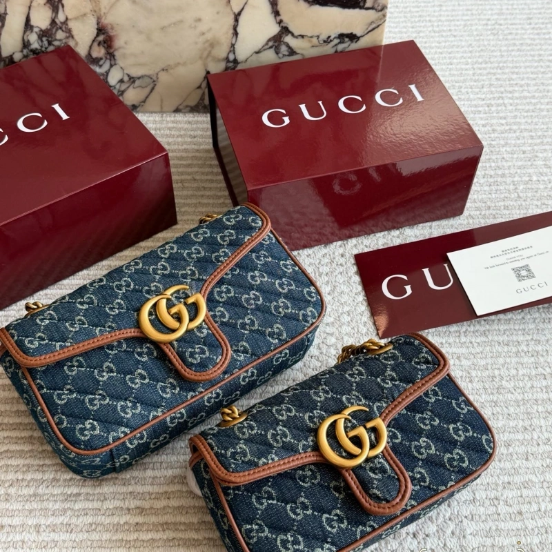 A total must-have. The ultimate Marmont: classic Double G upgraded, in real leather-box