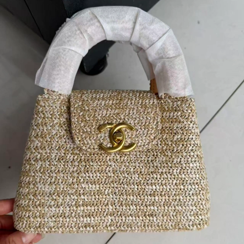 Early Spring Resort Woven Kelly Bag-box”Please note there might be a slight color variation. Kindly check the detail images.”