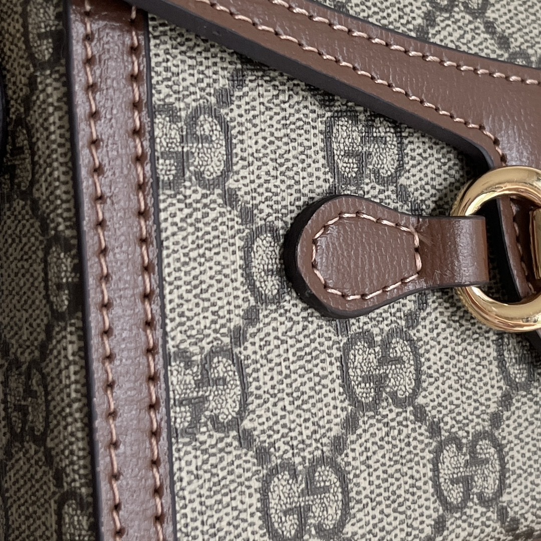 Women’s bag, retro horse collar buckle, mailman bag, saddle bag, single shoulder diagonal cross bag-with box