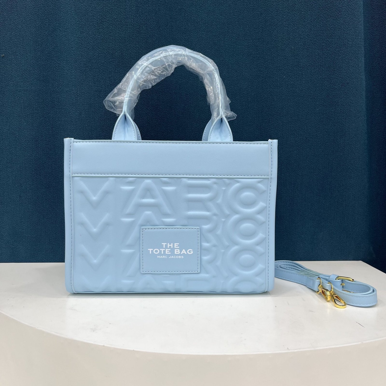 TOTE bag versatile fashion new popular letter indentation texture PU tote bag crossbody shoulder women’s bag