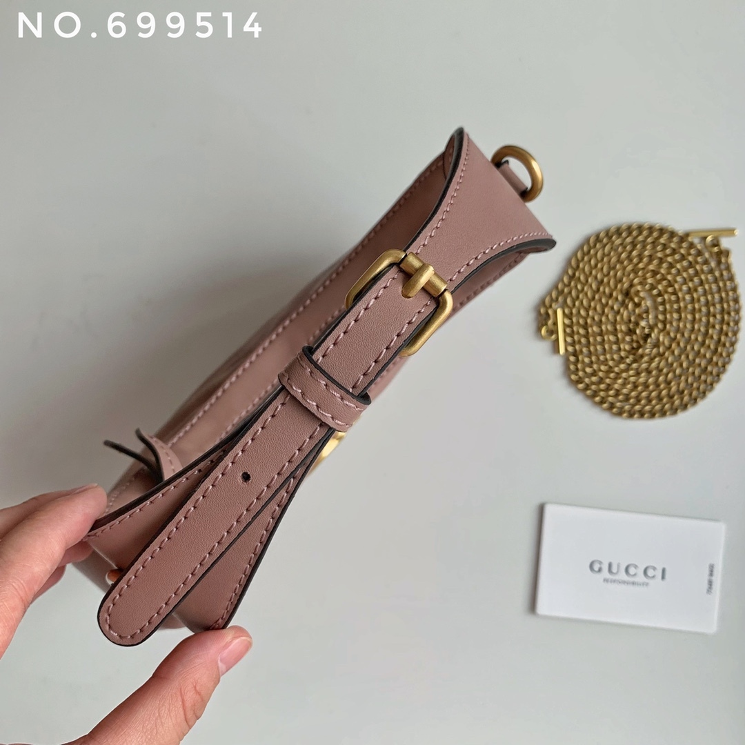 New leather half moon armpit bag, high-end single shoulder hand-held crossbody chain crescent bag-comes with gift box