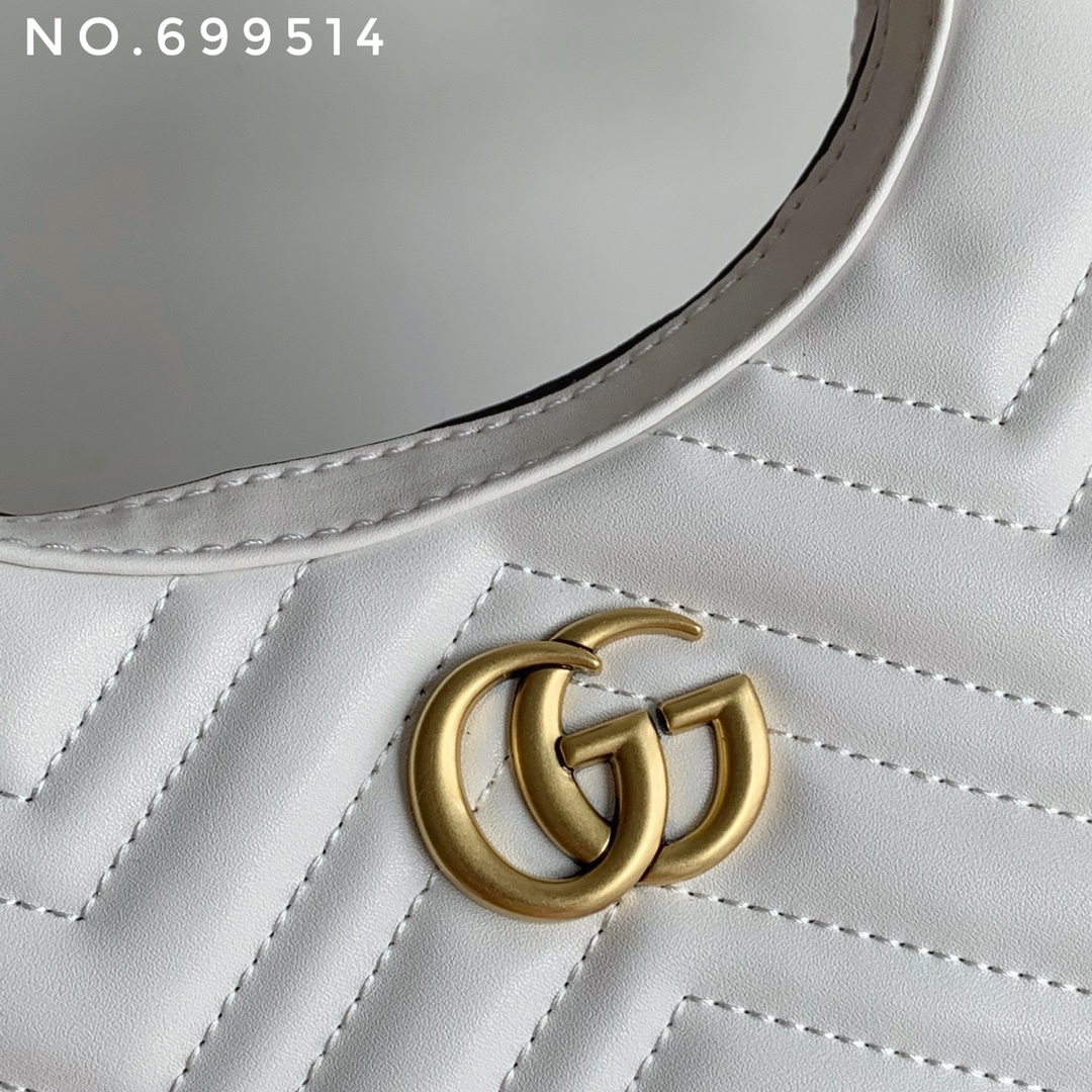 New leather half moon armpit bag, high-end single shoulder hand-held crossbody chain crescent bag-comes with gift box