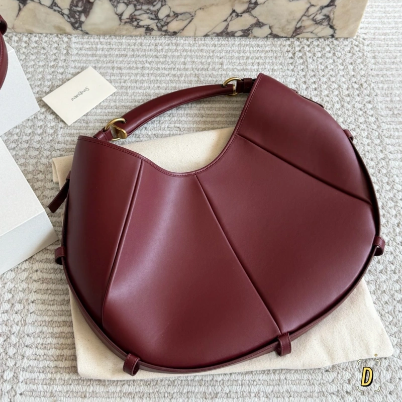 Leather with horn handles and antique gold buckles—vintage yet edgy-no box