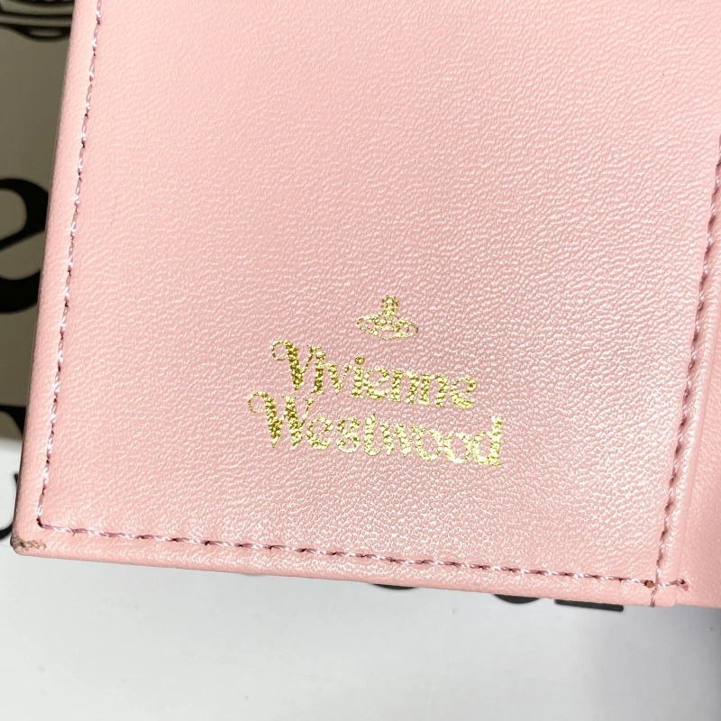 Pink patent leather embossed wallet-box