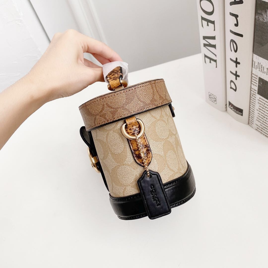 Women’s bag, Kay box bag, Georgie vintage makeup bag, carriage buckle, single shoulder crossbody handbag-without packaging box
