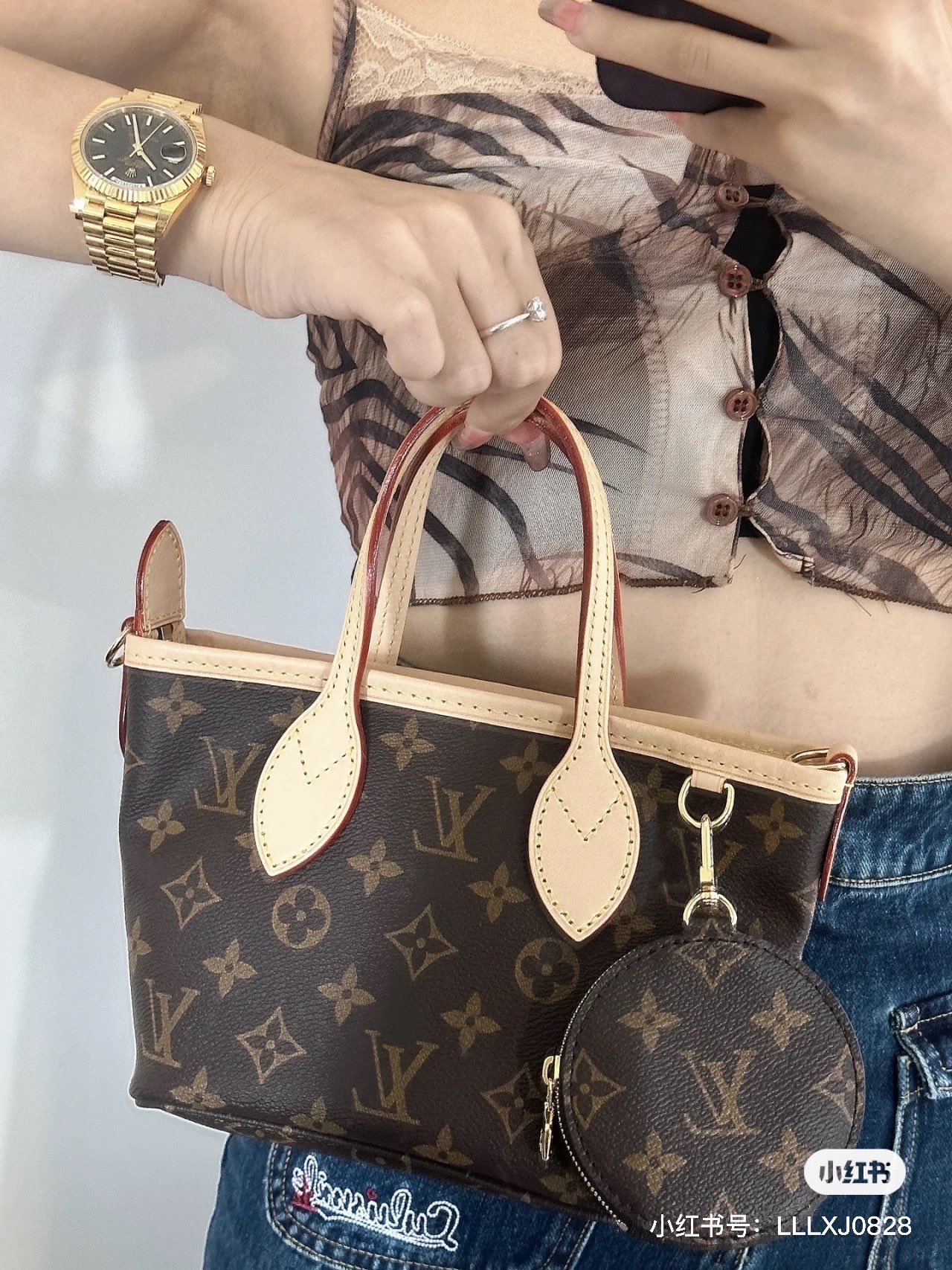 New classic old-fashioned wide-shoulder lv13 tote bag versatile retro mediaeval bag handbag one-shoulder cross-body bag-with packaging box