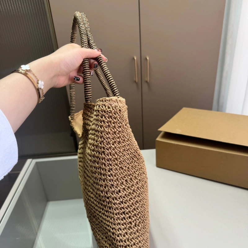 Raffia woven tote bag for the beach.-no box