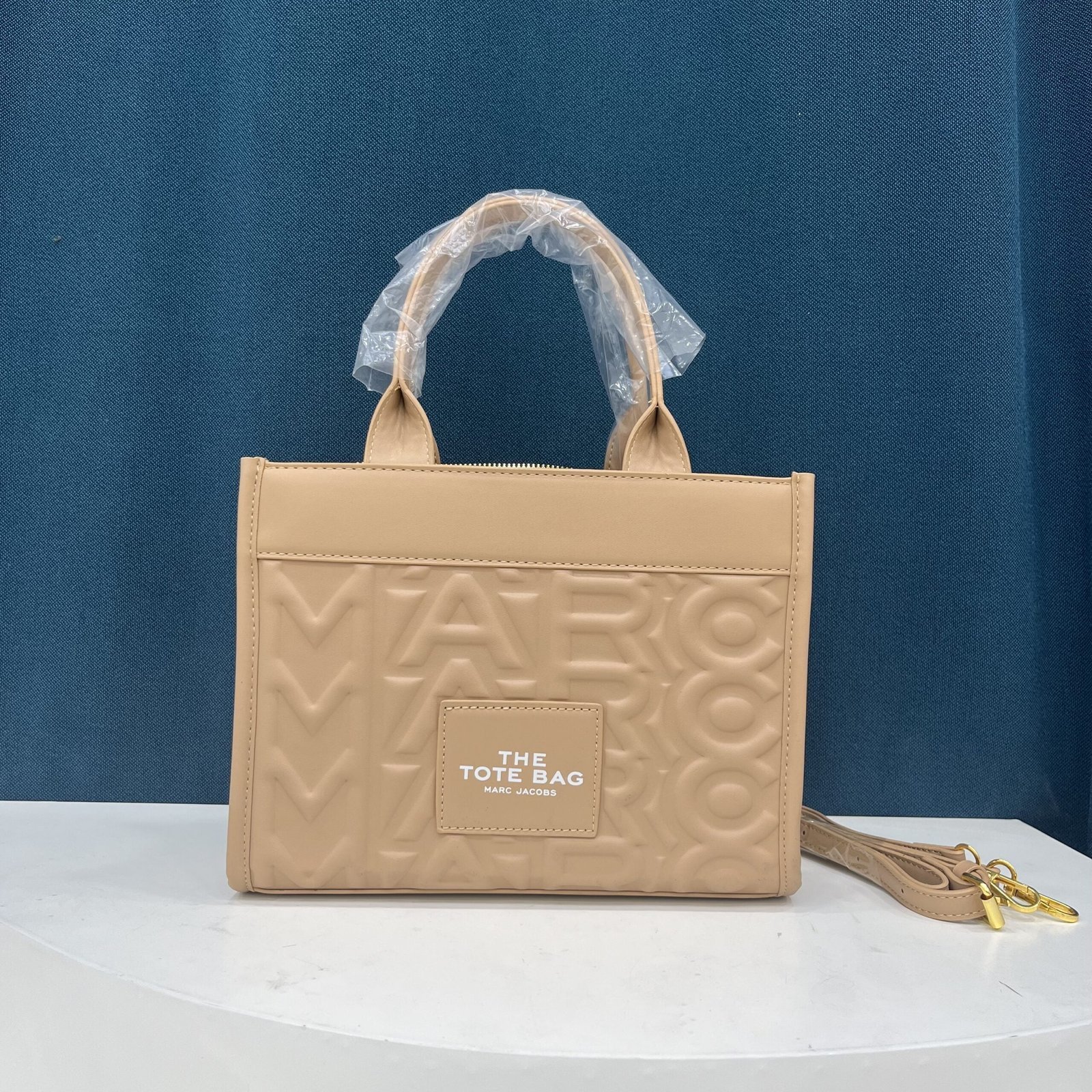 TOTE bag versatile fashion new popular letter indentation texture PU tote bag crossbody shoulder women’s bag