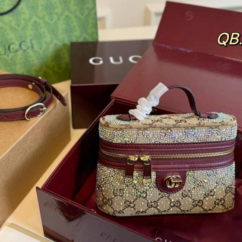 New canvas rhinestone handbag-box