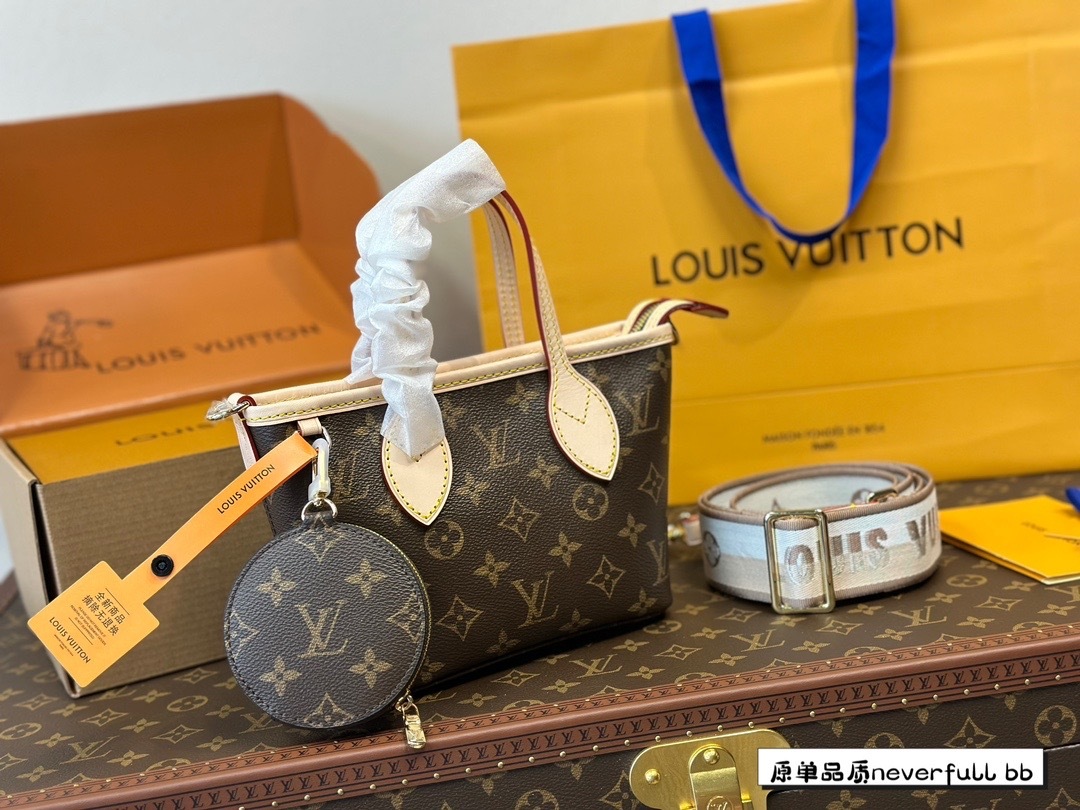 New classic old-fashioned wide-shoulder lv13 tote bag versatile retro mediaeval bag handbag one-shoulder cross-body bag-with packaging box