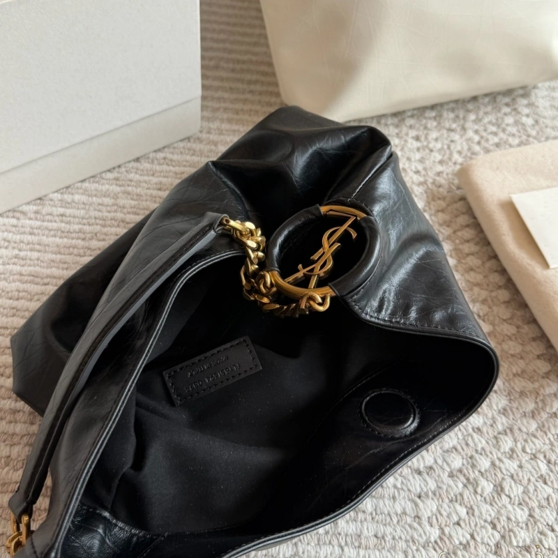 Classic black tone meets the iconic Y-signature V-shaped quilting-box