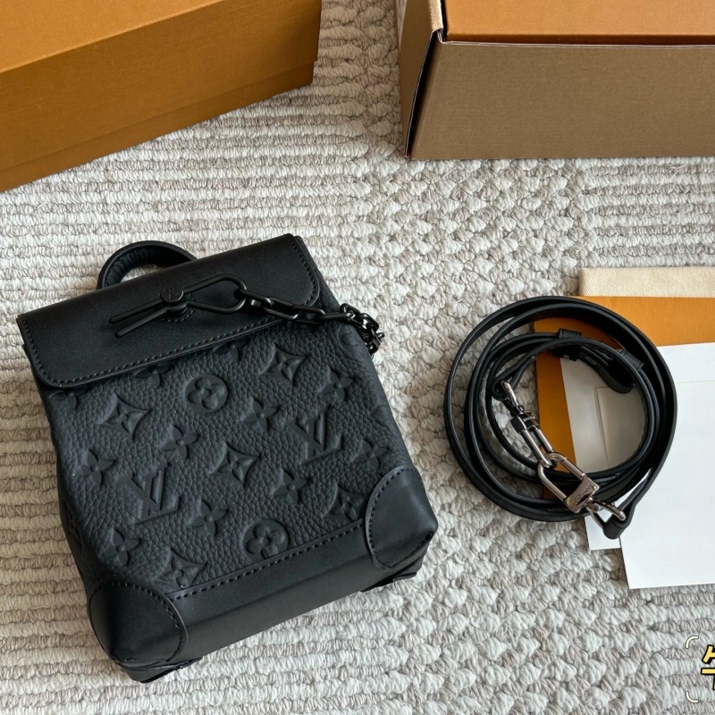 Black Monogram Leather Bag-box