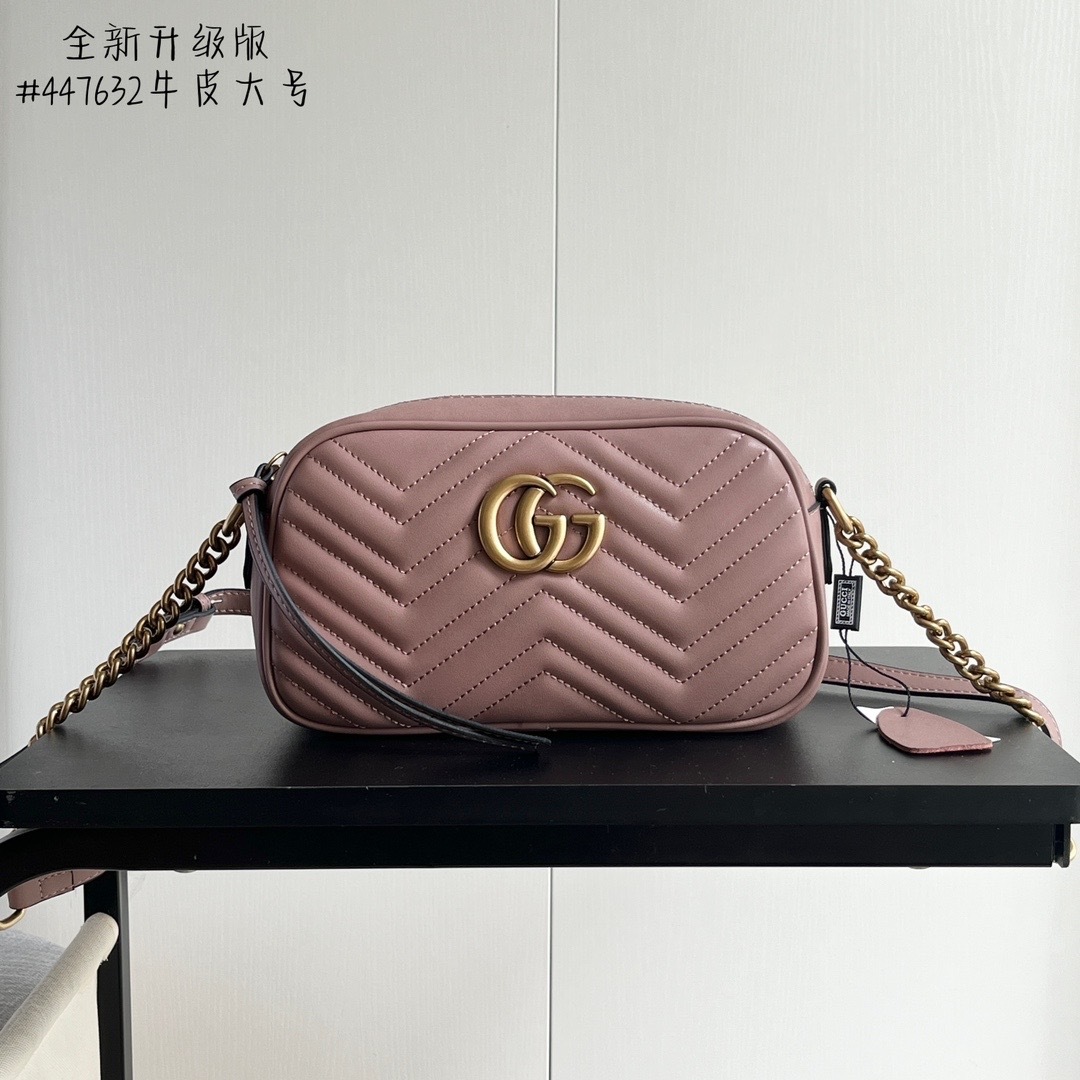 Real leather bag, high-end texture, trendy brand, luxury brand, fashionable hot item, versatile and popular bag-with box