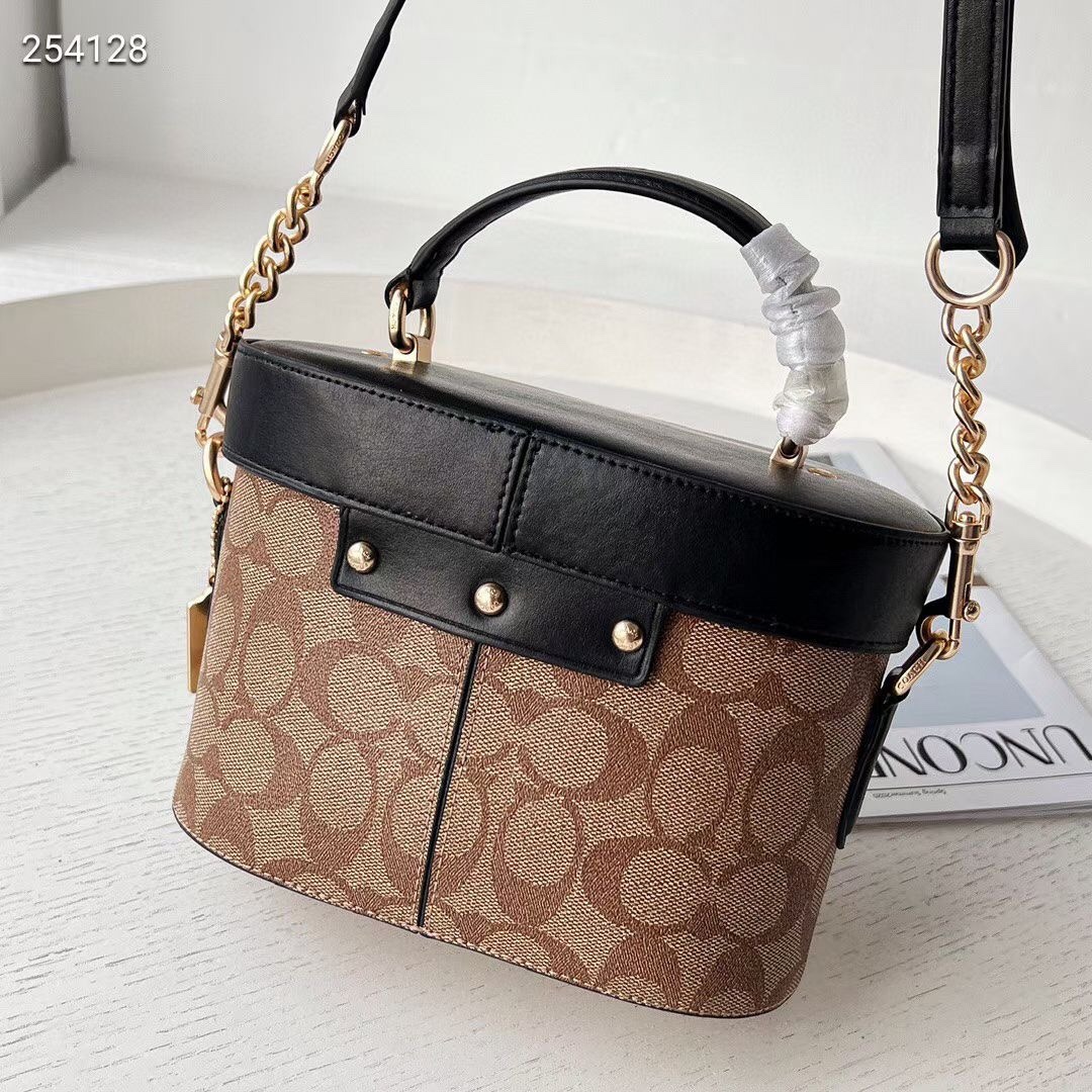 Women’s bag, Kay box bag, Georgie vintage makeup bag, carriage buckle, single shoulder crossbody handbag-without packaging box