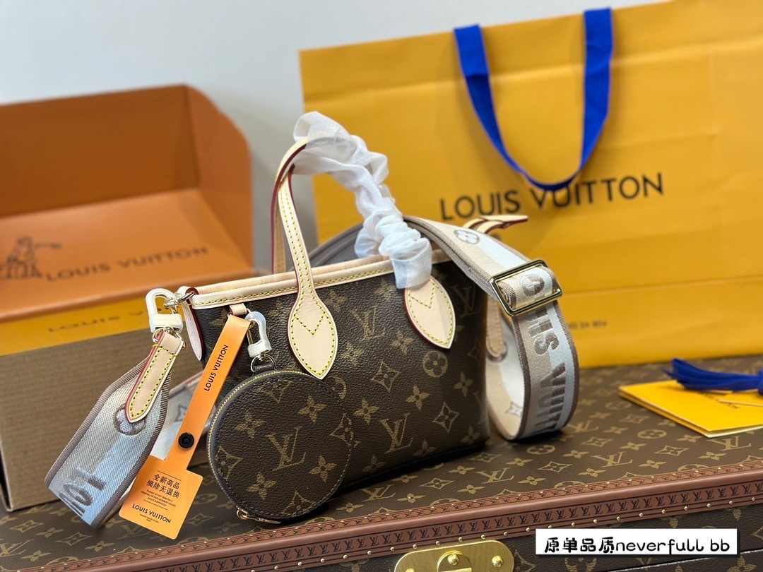 New classic old-fashioned wide-shoulder lv13 tote bag versatile retro mediaeval bag handbag one-shoulder cross-body bag-with packaging box