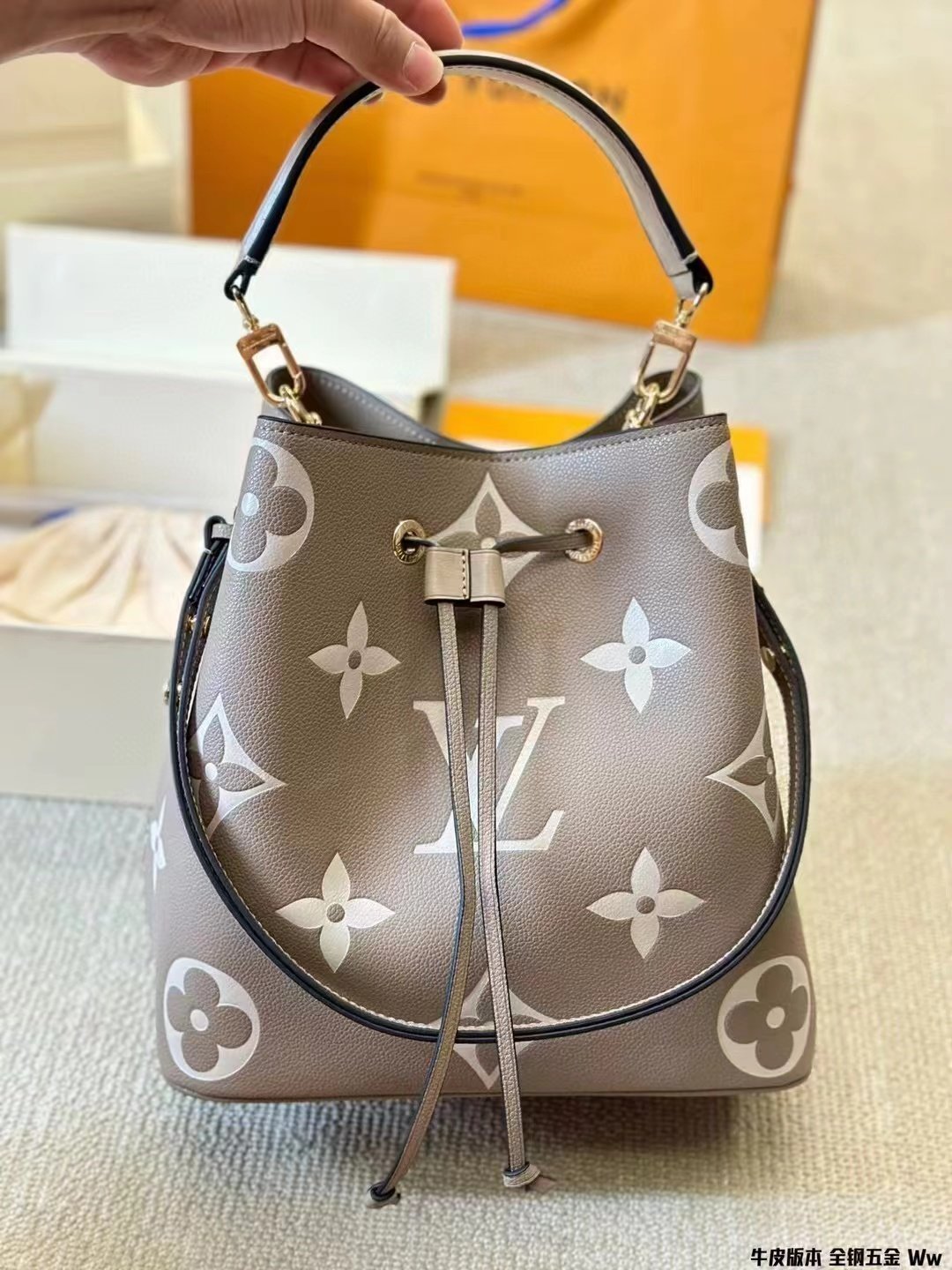 Bucket bag inner liner, mini drawstring inner bag, middle bag, storage lining, ultra light inner bag-comes with gift box