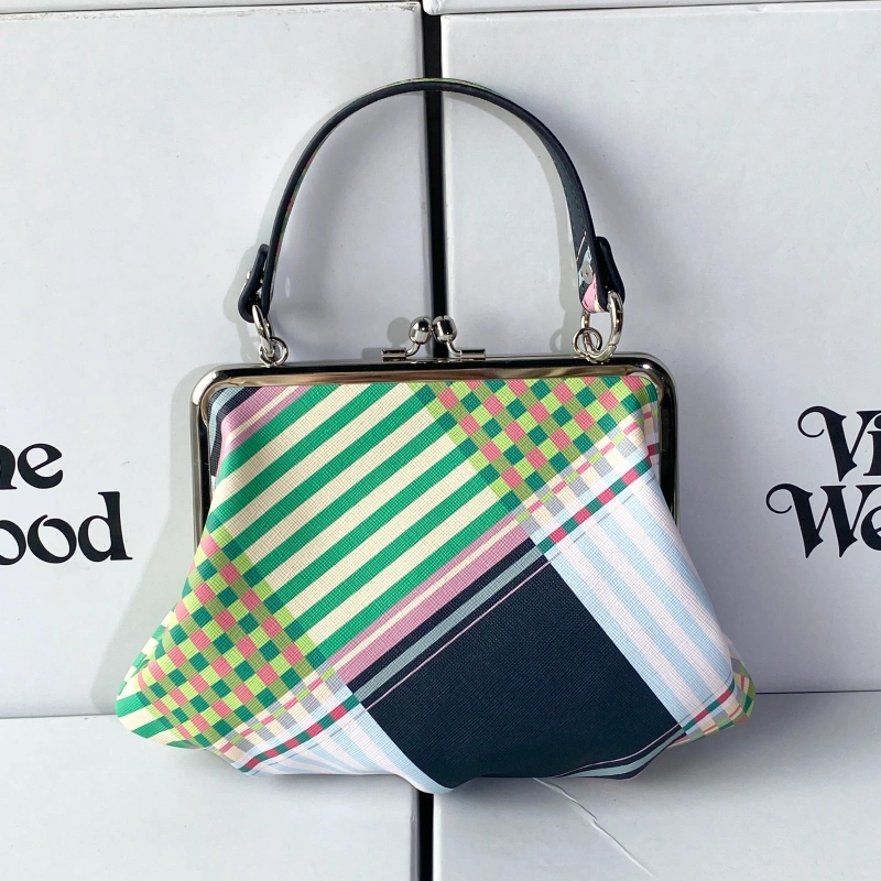 New green plaid dumpling bag-box