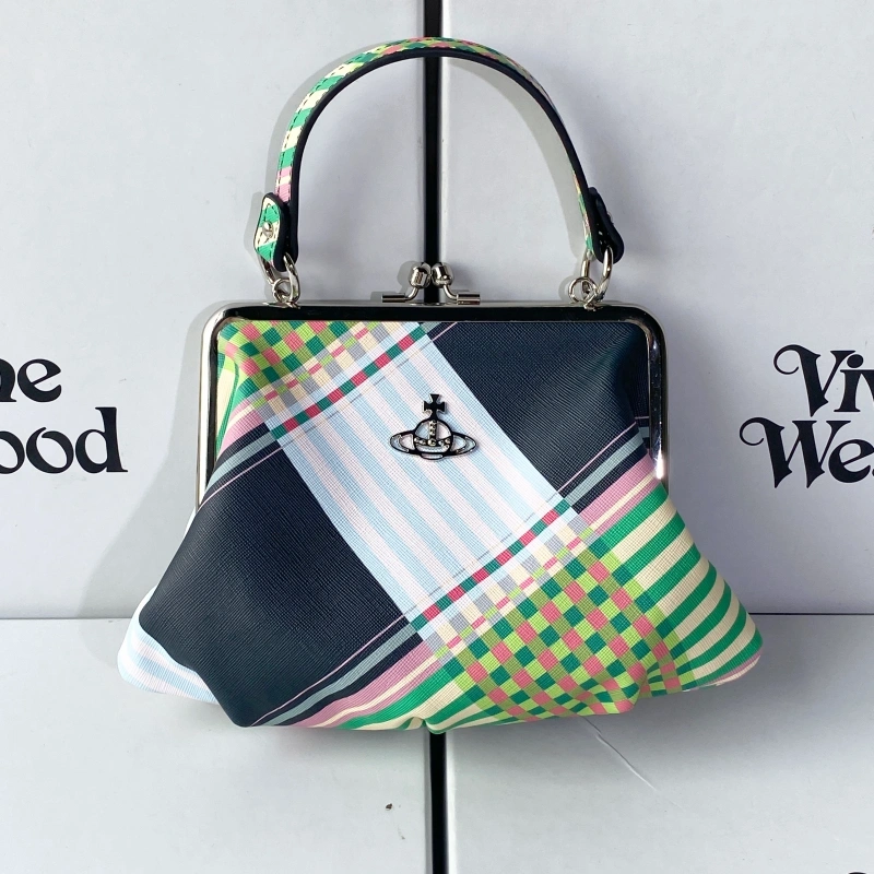 New green plaid dumpling bag-box
