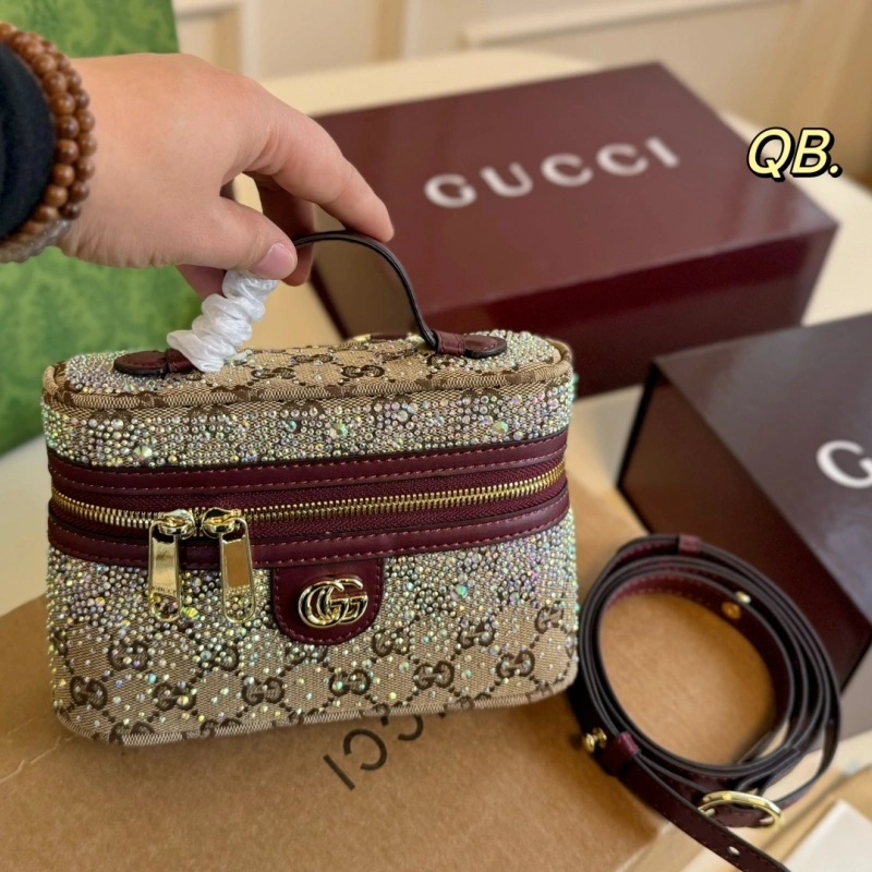 New canvas rhinestone handbag-box