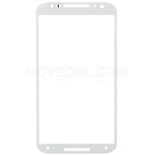 Front Screen Outer Glass Lens Replacement for Motorola Moto X (2nd Gen) / XT1095(White)