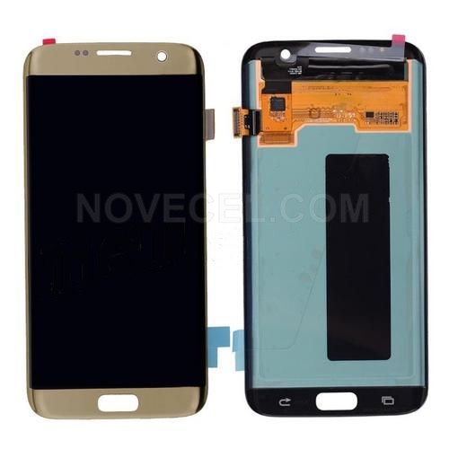 LCD Screen Display with Touch Digitizer Panel for Samsung Galaxy S7 Edge G935 - Gold