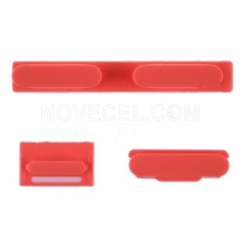 Side buttons for iPhone 5C-RED