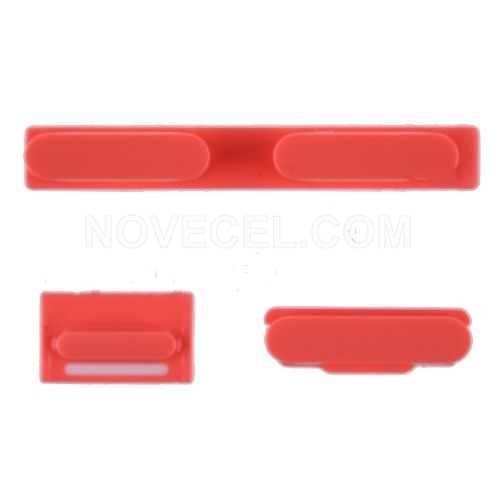 Side buttons for iPhone 5C-RED