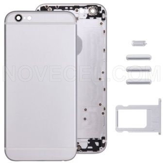 Full Housing with Card Tray and Volume Button for iPhone 6s_Silver