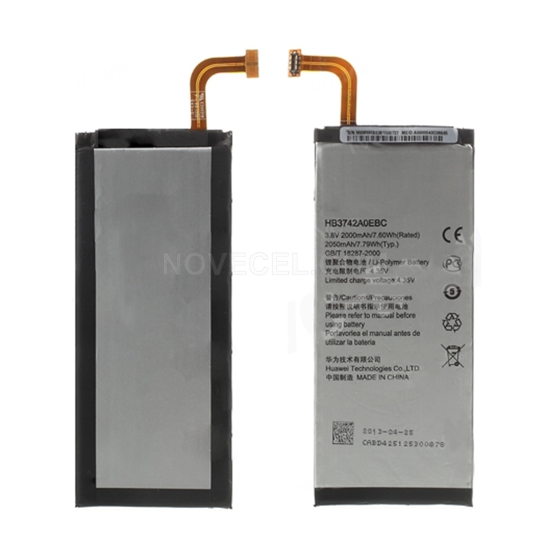 3.8V 2050mAh HB3742A0EBC Battery for Huawei Ascend P6 P6-U00 P6-U06 (OEM, Not Brand New)