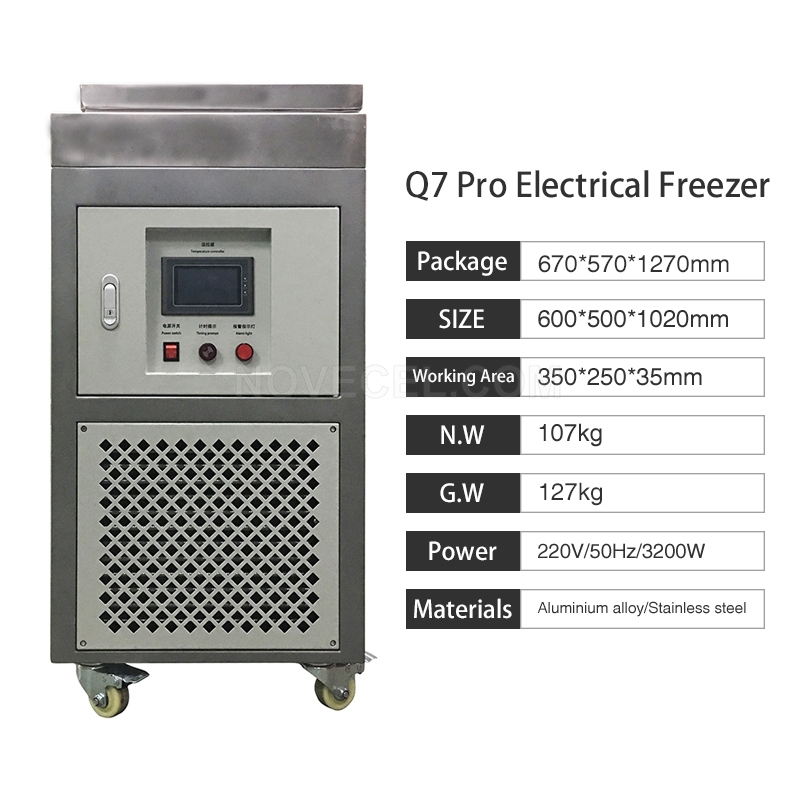 Q7 Pro 3.2kW 16 inches Working Area Electrical Freezer Max -185°C  (110V/220V )