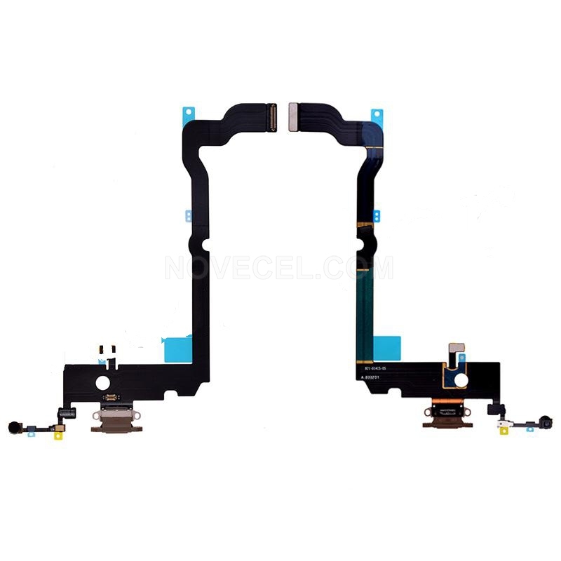 OEM Charging Port with Flex Cable for XS Max(6.5 inches) - Gold